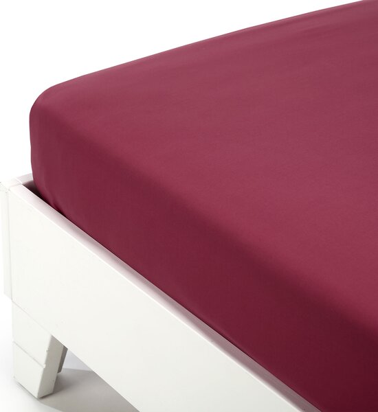 Lenzuolo Inferiore In Cotone Cotone Tinta Unita Singolo Caleffi Tinta Unita Bordeaux Caleffi