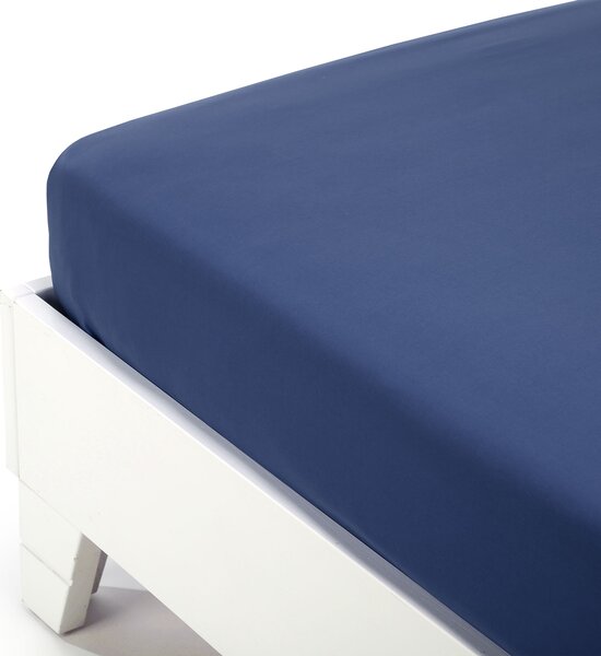 Lenzuolo Inferiore In Cotone Cotone Tinta Unita Singolo Caleffi Tinta Unita Blu Caleffi
