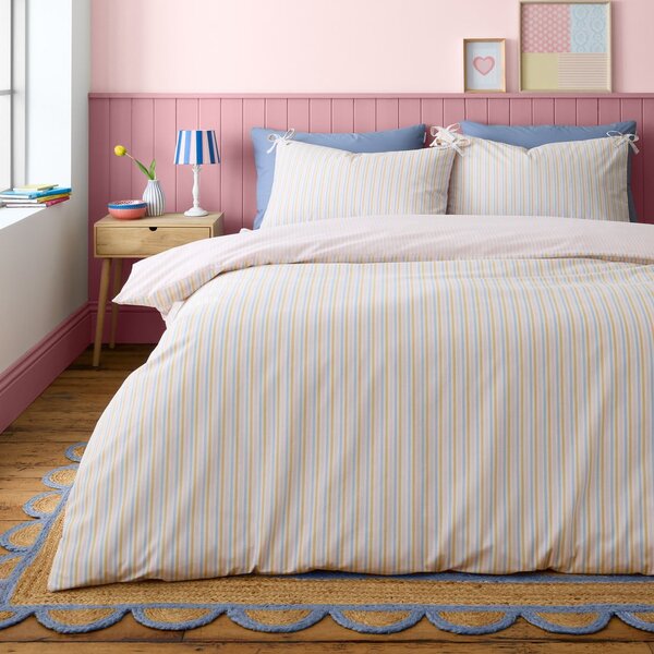 Biancheria da letto per letto matrimoniale 200x200 cm Brighton Stripe – Catherine Lansfield