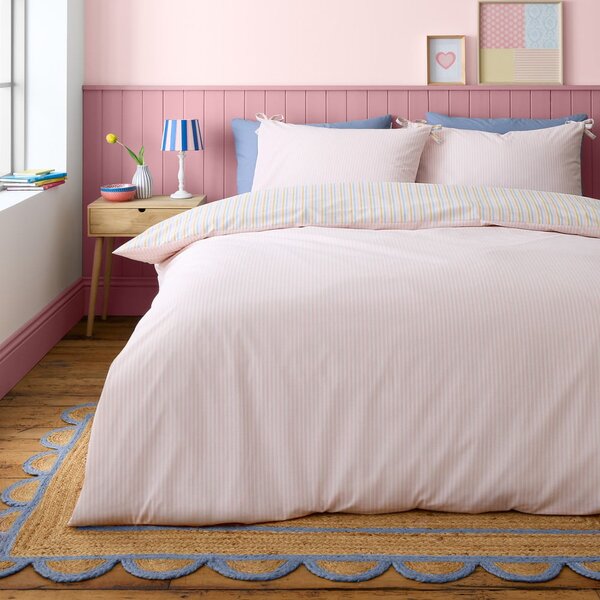 Biancheria da letto per letto matrimoniale 200x200 cm Brighton Stripe – Catherine Lansfield