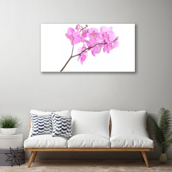 Quadro su vetro Fiori Pianta naturale 100x50 cm 2 appendini