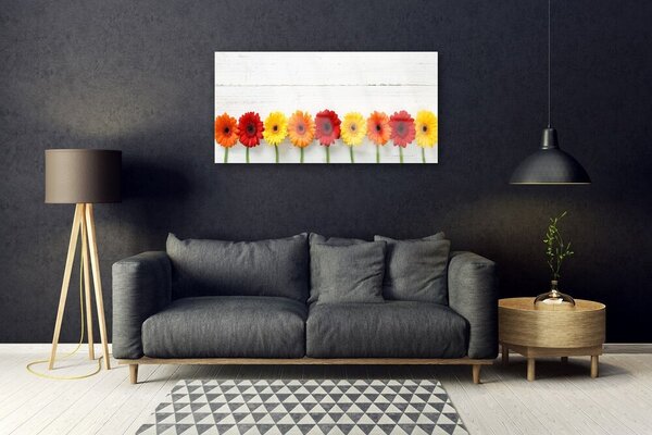 Quadro vetro Fiori Pianta naturale 100x50 cm 2 appendini