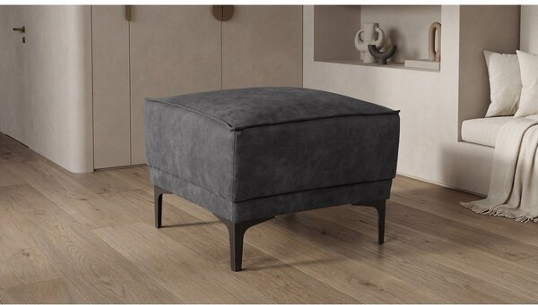 Sgabello antracite in similpelle Copenhagen - Scandic
