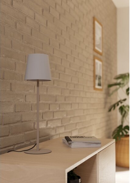 Eglo 901128 - Lampada da tavolo FIORANA 1xE14/40W/230V crema/bianca