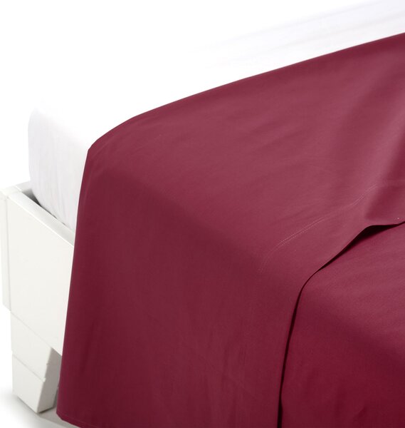 Lenzuolo Superiore In Cotone Cotone Tinta Unita Singolo Caleffi Tinta Unita Bordeaux Caleffi
