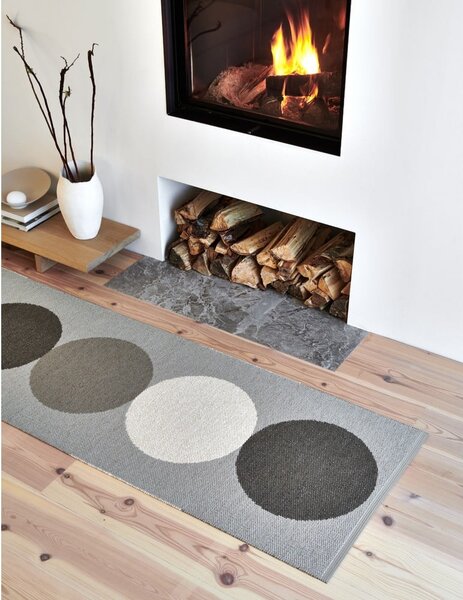Tappeto da interno/esterno grigio/color crema 70x140 cm Otto Clay – Pappelina