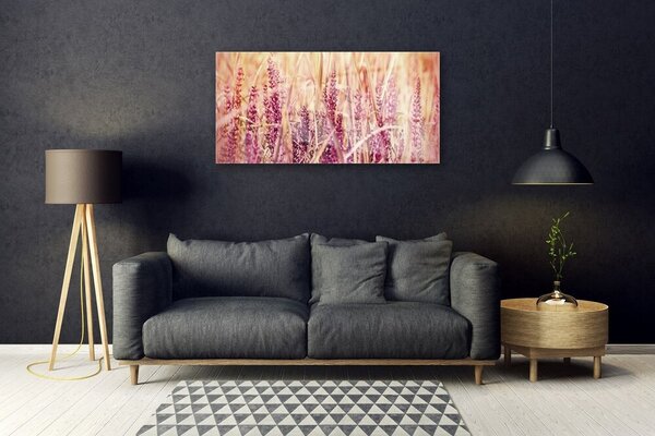 Quadro su vetro Grano Natura Pianta 100x50 cm 2 appendini