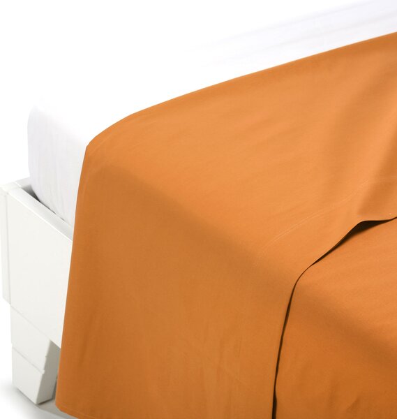 Lenzuolo Superiore In Cotone Cotone Tinta Unita Singolo Caleffi Tinta Unita Arancio Caleffi