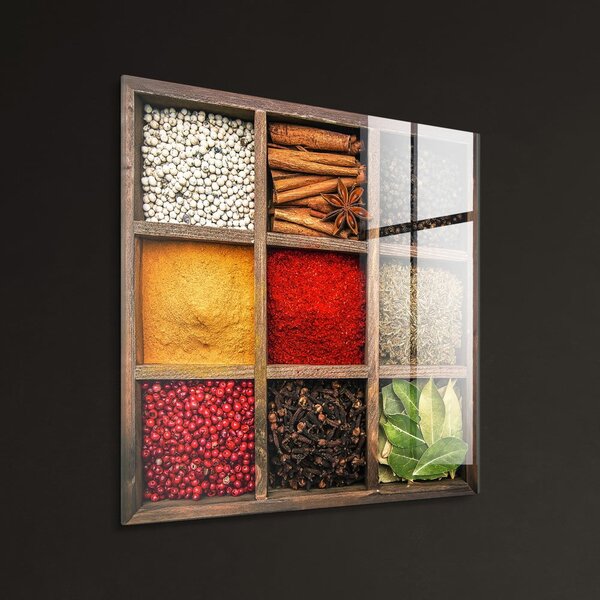 Dipinto su vetro 30x30 cm Spices Box – Styler