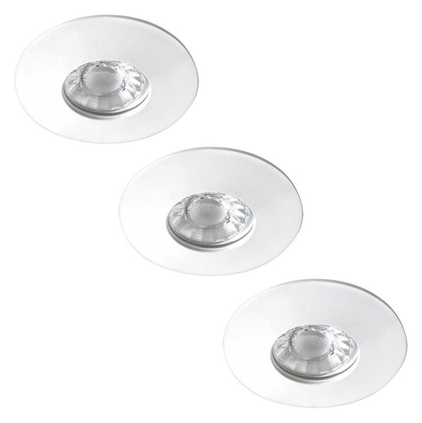 Rabalux 1078 - Set da 3 faretti LED da incasso per bagno RANDY, 3xLED/4W/230V, rotondi