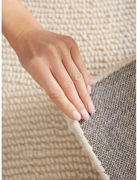 Passatoia colore naturale chiaro in lana tessuta a mano 80x200 cm Calmio – Hanse Home