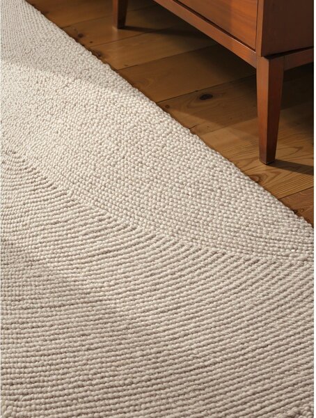 Passatoia colore naturale chiaro in lana tessuta a mano 80x200 cm Calmio – Hanse Home