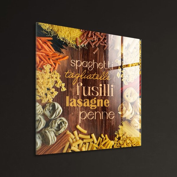 Dipinto su vetro 30x30 cm Pasta – Styler