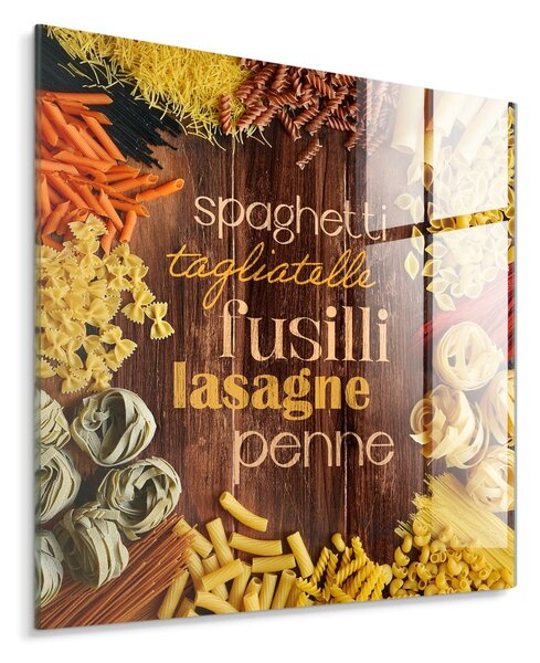 Dipinto su vetro 30x30 cm Pasta – Styler
