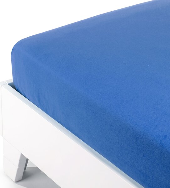 Lenzuolo Inferiore In Flanella Tinta-unita-flanella Singolo Caleffi Tinta Unita Blu Caleffi