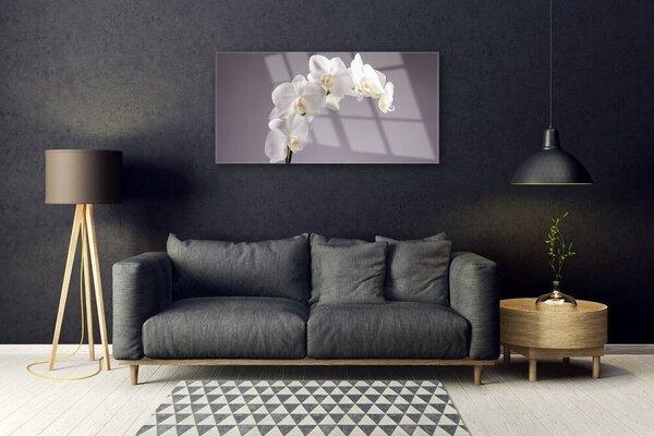 Quadro vetro Fiori Pianta naturale 100x50 cm 2 appendini