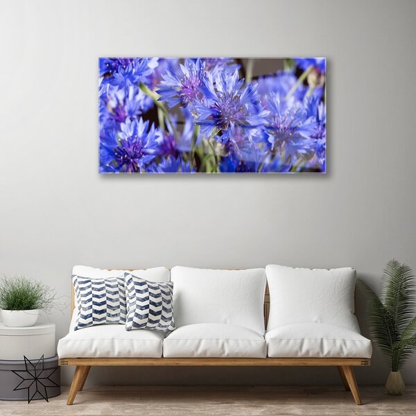Quadro vetro Fiori Pianta naturale 100x50 cm 2 appendini