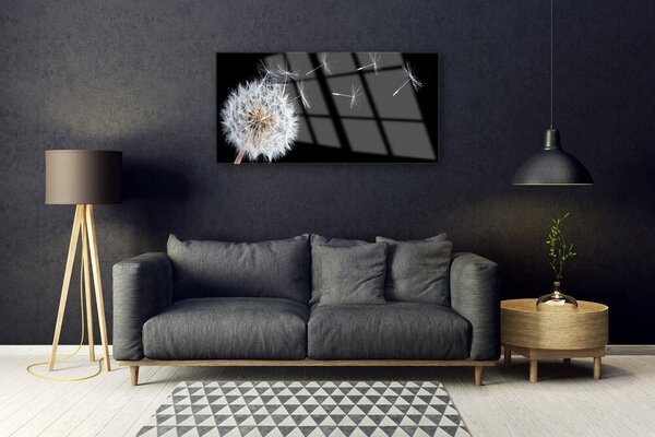 Quadro su vetro Il soffiatore di fiori della natura 100x50 cm 2 appendini