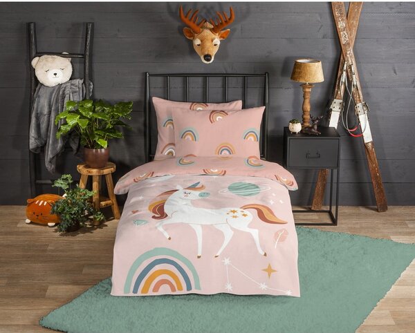 Biancheria da letto per bambini in flanella per letto singolo 140x200 cm Unidance - Good Morning