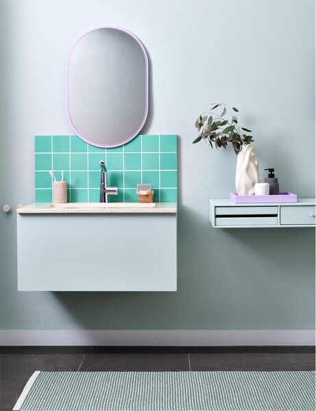 Tappeto da interno/esterno verde chiaro 85x160 cm Mono Sage Army – Pappelina