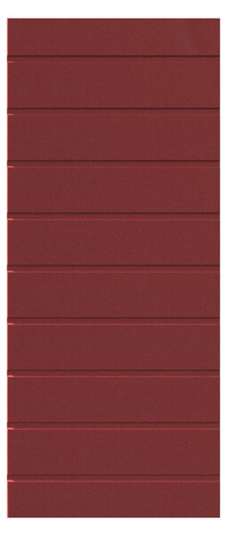 Pannello per porta d'ingresso P033 pellicolato pvc rosso L 92 x H 210.5 cm, Sp 6 mm apertura reversibile