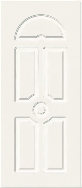 Pannello per porta d'ingresso P087 pellicolato PVC bianco L 92 x H 210.5 cm, Sp 6 mm apertura reversibile