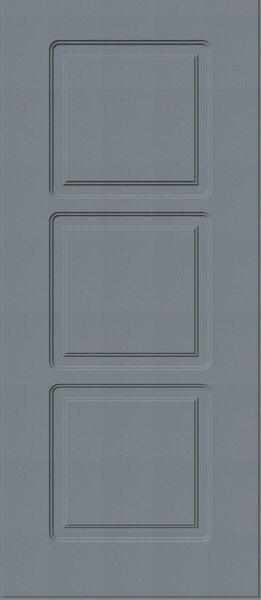 Pannello per porta d'ingresso P012 pellicolato PVC grigio L 92 x H 210.5 cm, Sp 6 mm apertura reversibile