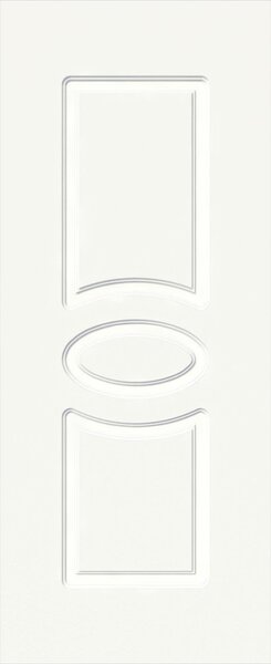 Pannello per porta d'ingresso P120 pellicolato PVC bianco L 92 x H 210.5 cm, Sp 6 mm apertura reversibile