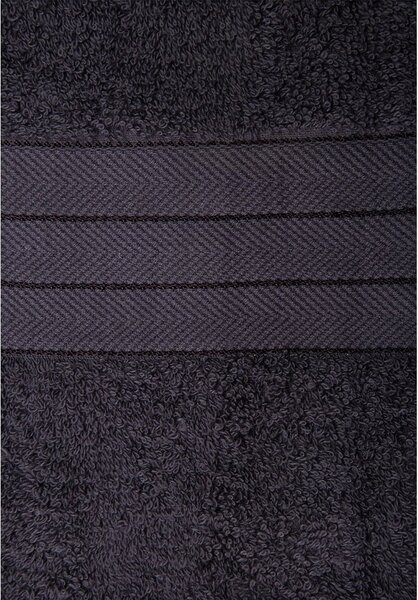 Set di 2 asciugamani in spugna di cotone antracite 70x140 cm - Good Morning