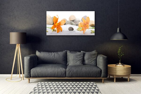 Quadro su vetro Grafica d'arte Lilia 100x50 cm 2 appendini