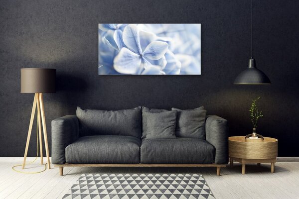 Quadro di vetro Fiori Petali Natura 100x50 cm 2 appendini