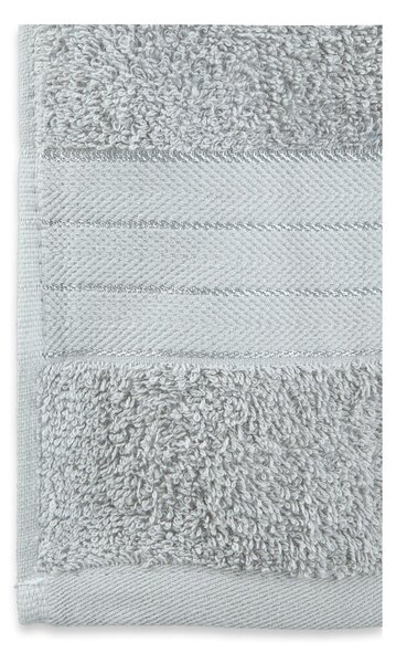Set di 4 asciugamani in spugna di cotone grigio chiaro 50x100 cm - Good Morning