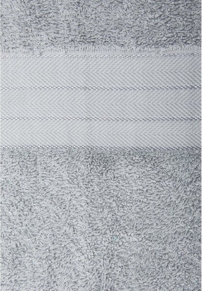 Set di 4 asciugamani in spugna di cotone grigio chiaro 50x100 cm - Good Morning
