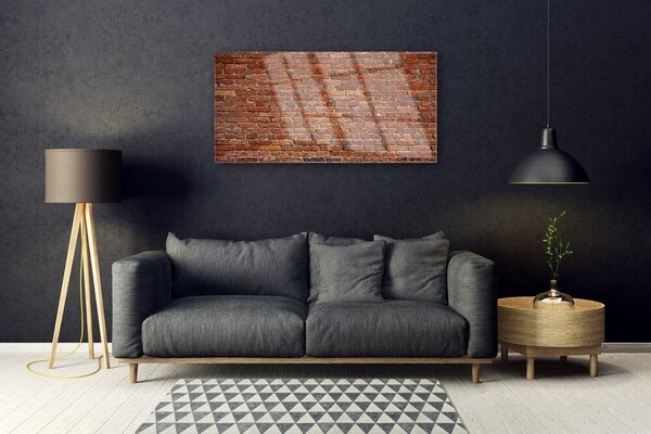 Quadro vetro Mattoni per pareti in mattoni 100x50 cm 2 appendini