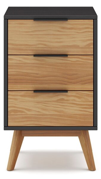 Comodino in legno di pino in colore naturale Lavis - Marckeric