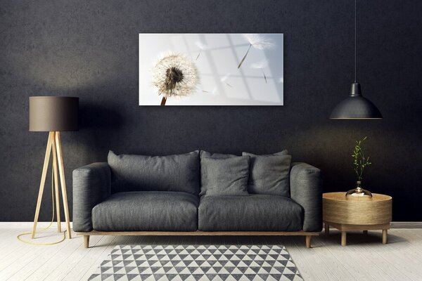 Quadro vetro Il soffiatore di fiori della natura 100x50 cm 2 appendini