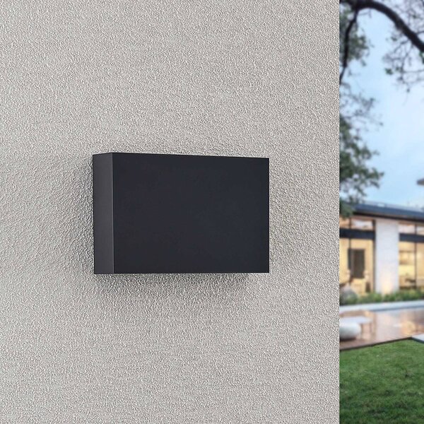 Applique da esterni a LED Jarte Lindby, Nero, Plastica, Moderno, Applique LED da esterni