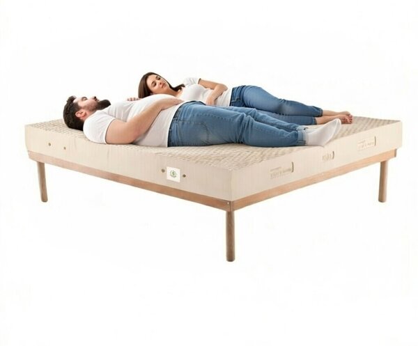 Materasso 100% lattice a 7 zone differenziate con tessuto anallergico alto 20 cm - MARS 80x190 Singolo standard