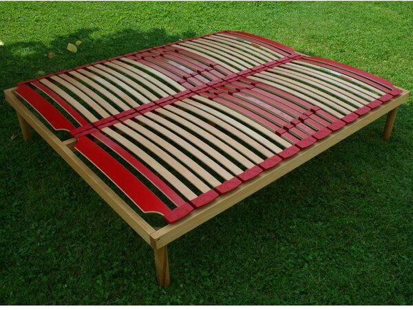 Rete a doghe universale in legno modello fissa con regolatori di rigidità e ammortizzatori alta 40 cm- Venere 80x190 Singolo standard