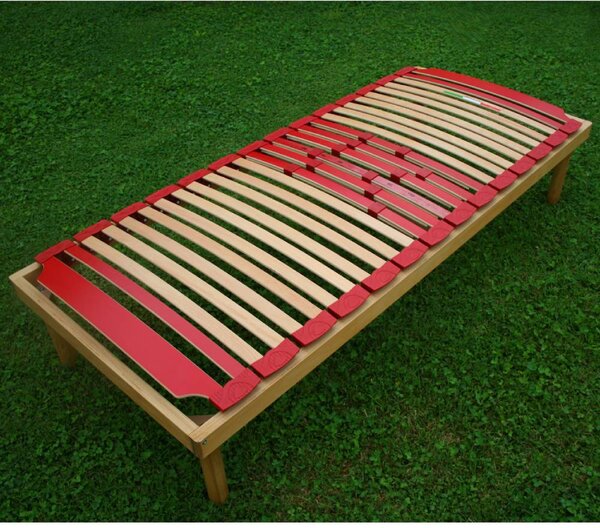Rete a doghe universale in legno modello fissa con regolatori di rigidità e ammortizzatori alta 40 cm- Venere 80x190 Singolo standard