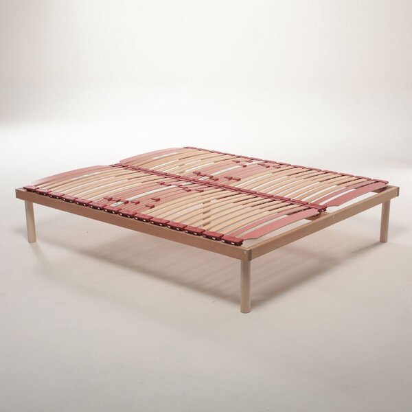 Rete a doghe universale in legno modello fissa con regolatori di rigidità e ammortizzatori alta 40 cm- Venere 80x190 Singolo standard
