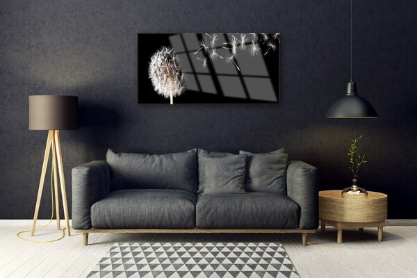 Quadro su vetro Gocce di fiori soffiati 100x50 cm 2 appendini