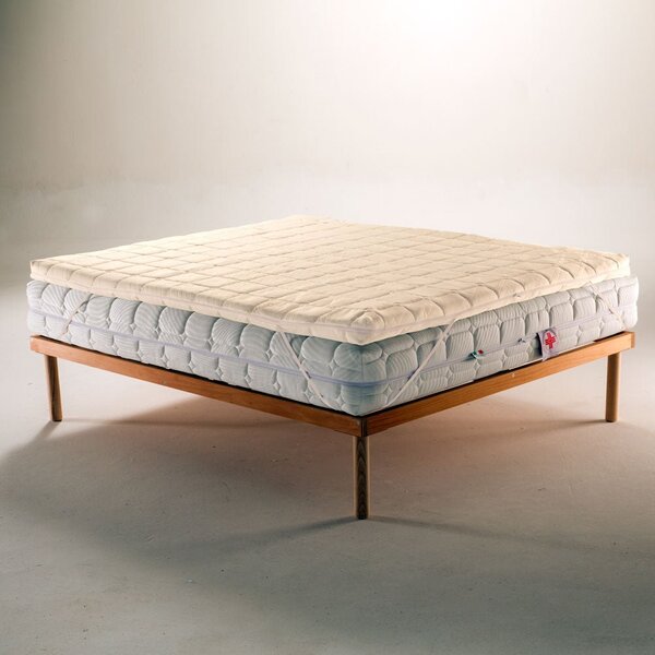 Topper Lattice – Correttore Elastico, 4 cm, Bamboo Sfoderabile 80x190 Singolo standard