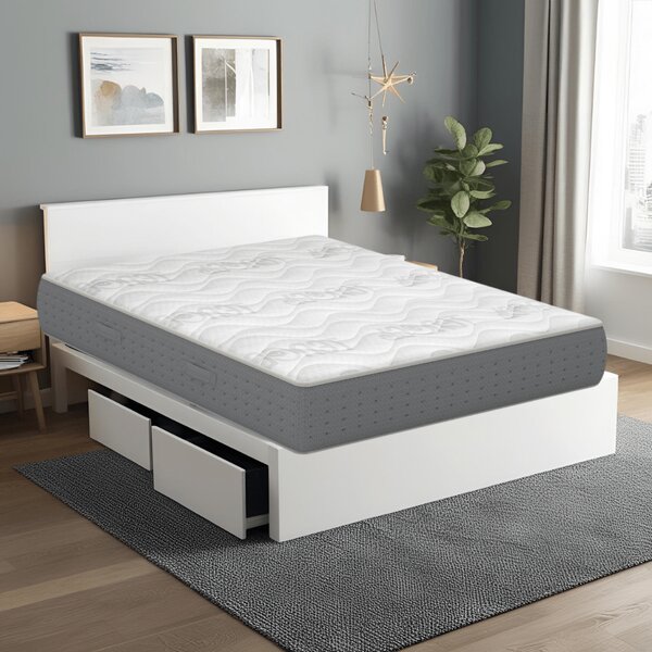 Materasso in memory alto 28 cm con tessuto anallergico Traspirante e fresco - CATERINA H28 80x190 Singolo standard