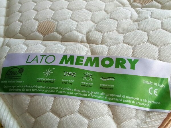 Materasso Rame Terapy in Memory gel H22 con 3D sul lato Estivo - TRIO RAME 85x200