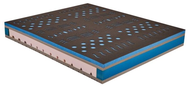 Materasso in fresco Memory PolarGel H25 alta densità a 7 zone - RIGENERA 80x190 Singolo standard