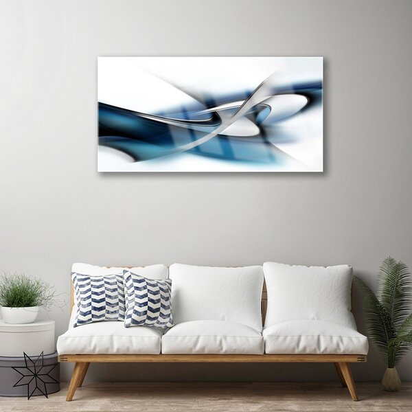 Quadro in vetro Grafica astratta 100x50 cm 2 appendini