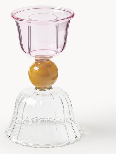 Portacandela in vetro borosilicato Perle