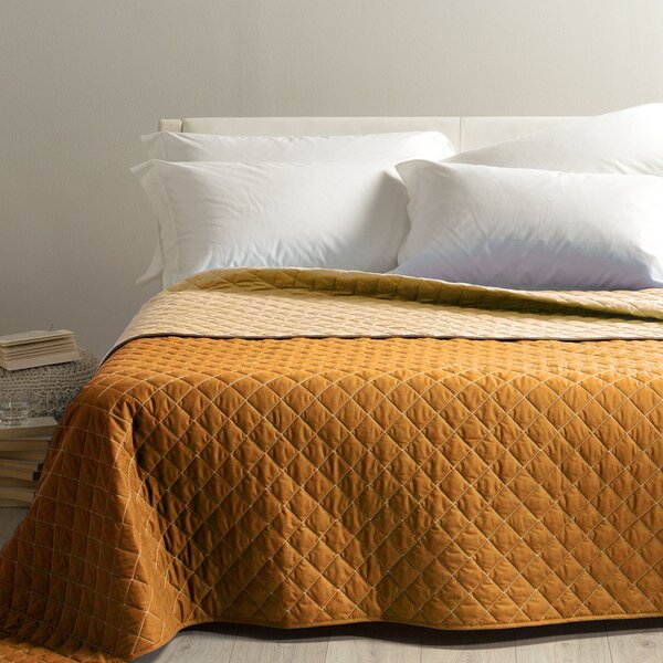 Copriletto Primaverile Trapuntato - In Cotone Grigio Per Letto Piazza E Mezzo - Foto 4