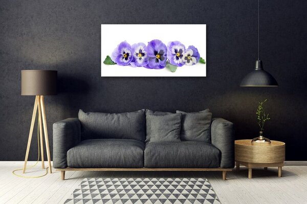 Quadro in vetro Petali di fiori marmocchi 100x50 cm 2 appendini